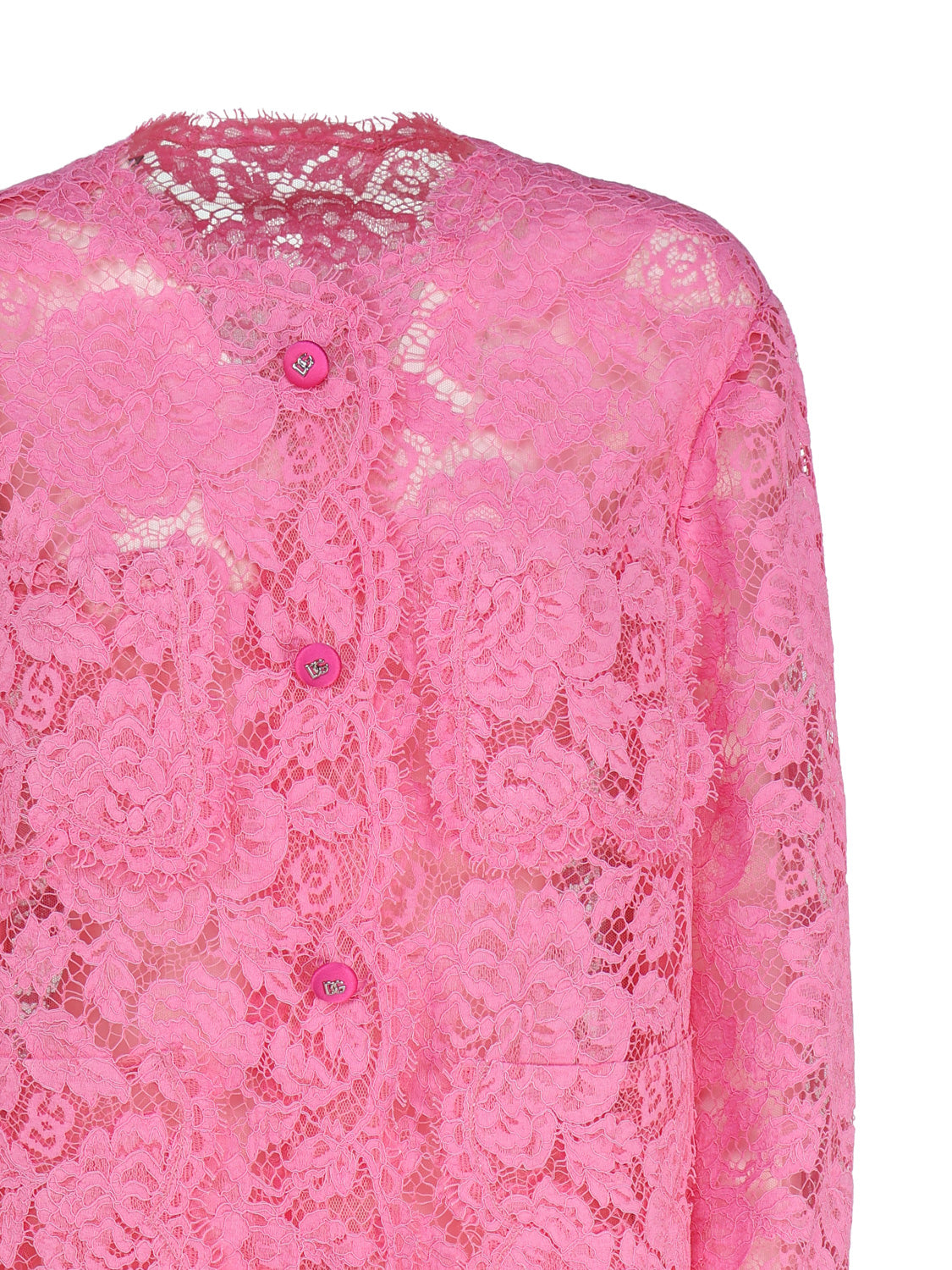 Dolce & Gabbana Jackets Pink Viscose Cotton Polyamide