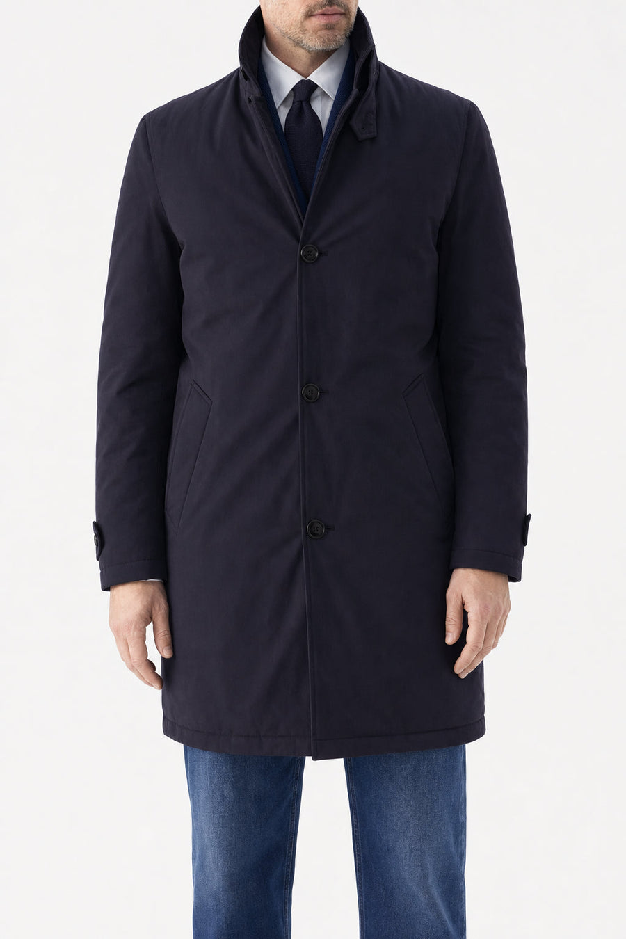 Brunello Cucinelli Mens Dark Blue Cotton Jacket Navy Clothing
