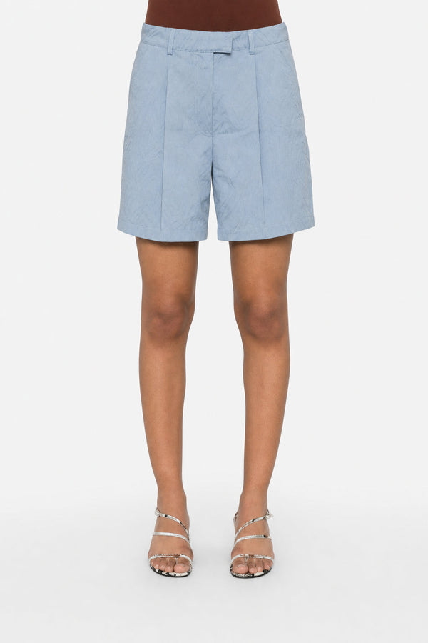Brunello Cucinelli Womens Light Blue Cotton Shorts
