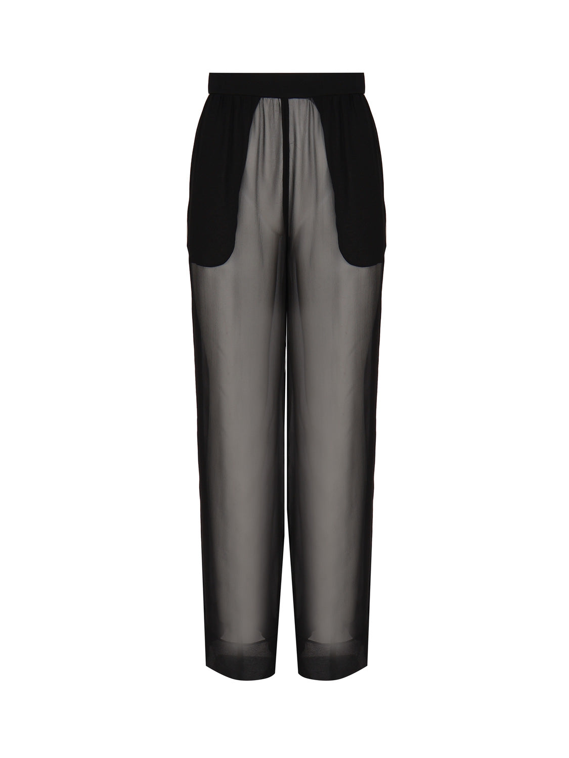 Saint Laurent Trousers Black Silk