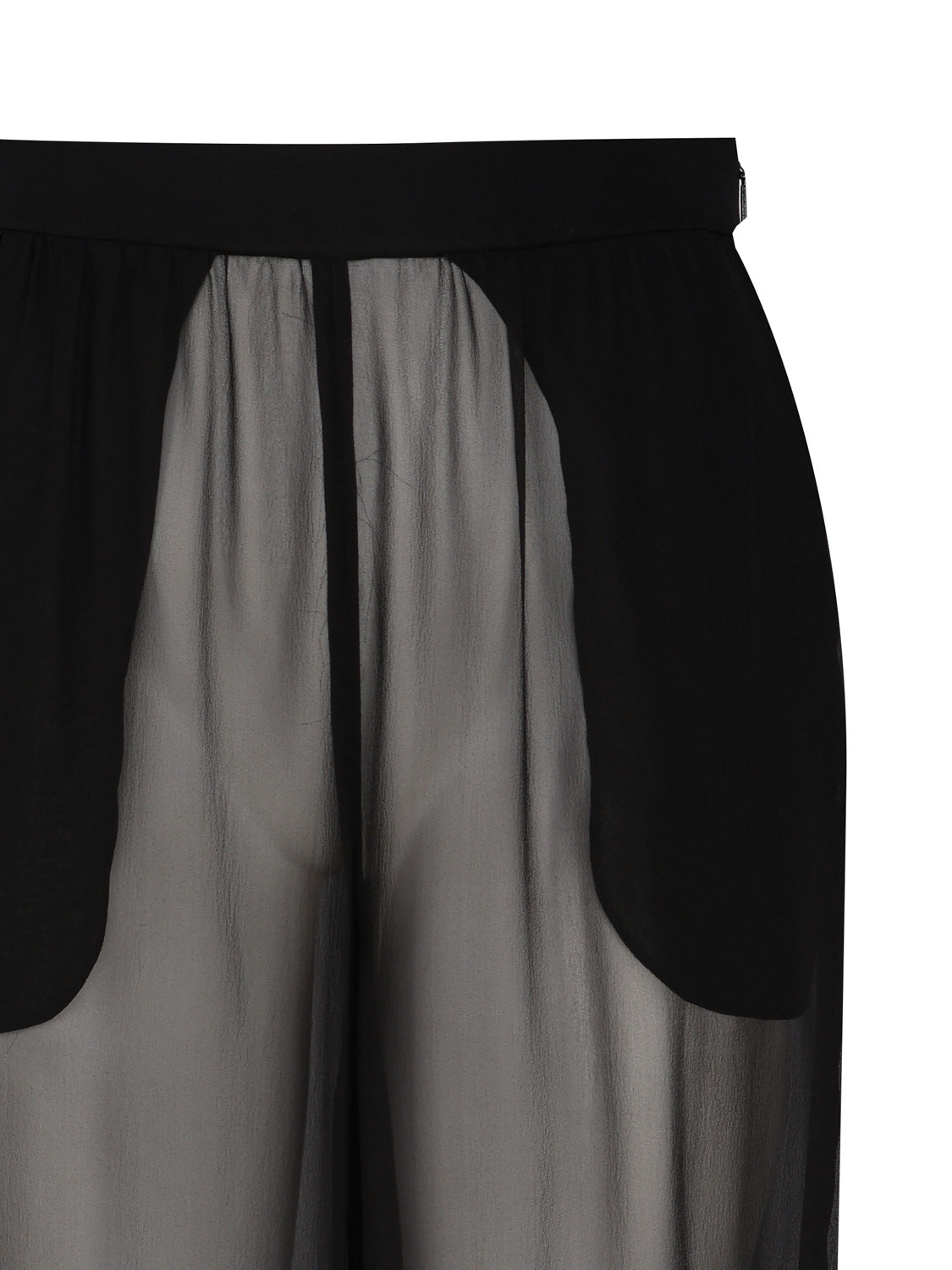 Saint Laurent Trousers Black Silk