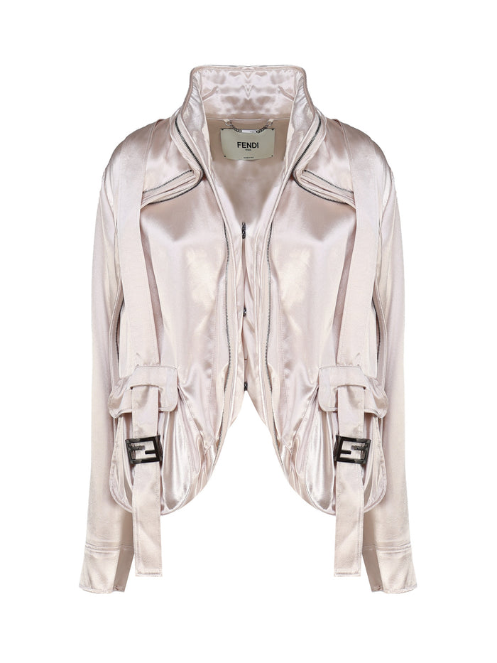Fendi Jackets Beige Viscosa