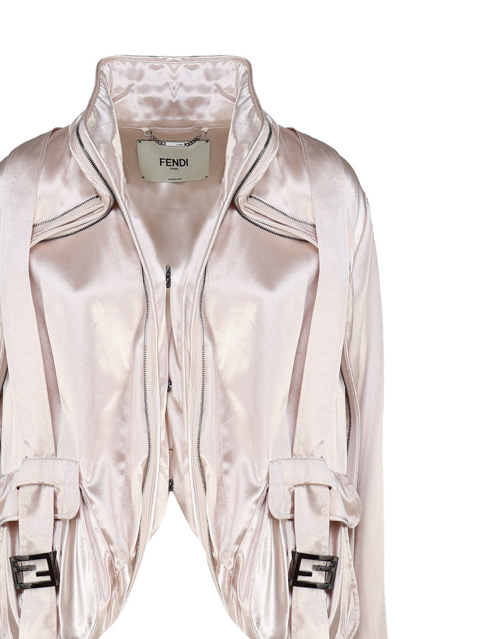 Fendi Jackets Beige Viscosa