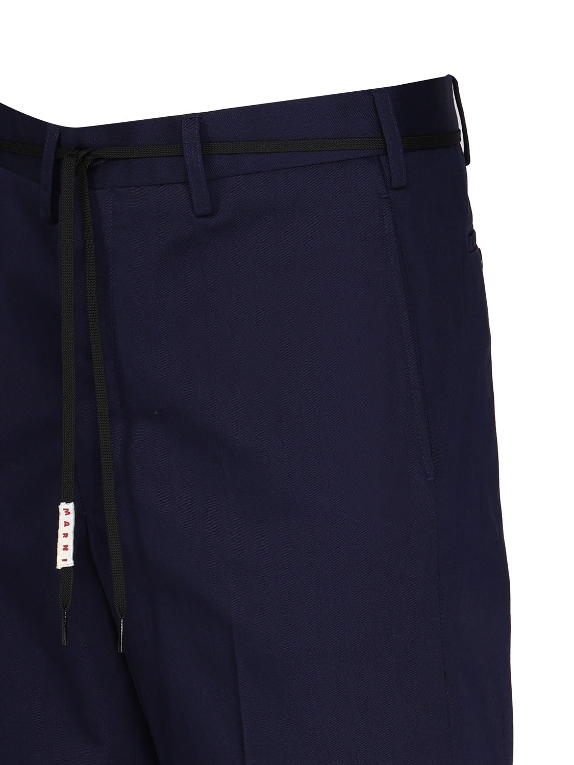 Marni Trousers Blue Cotton
