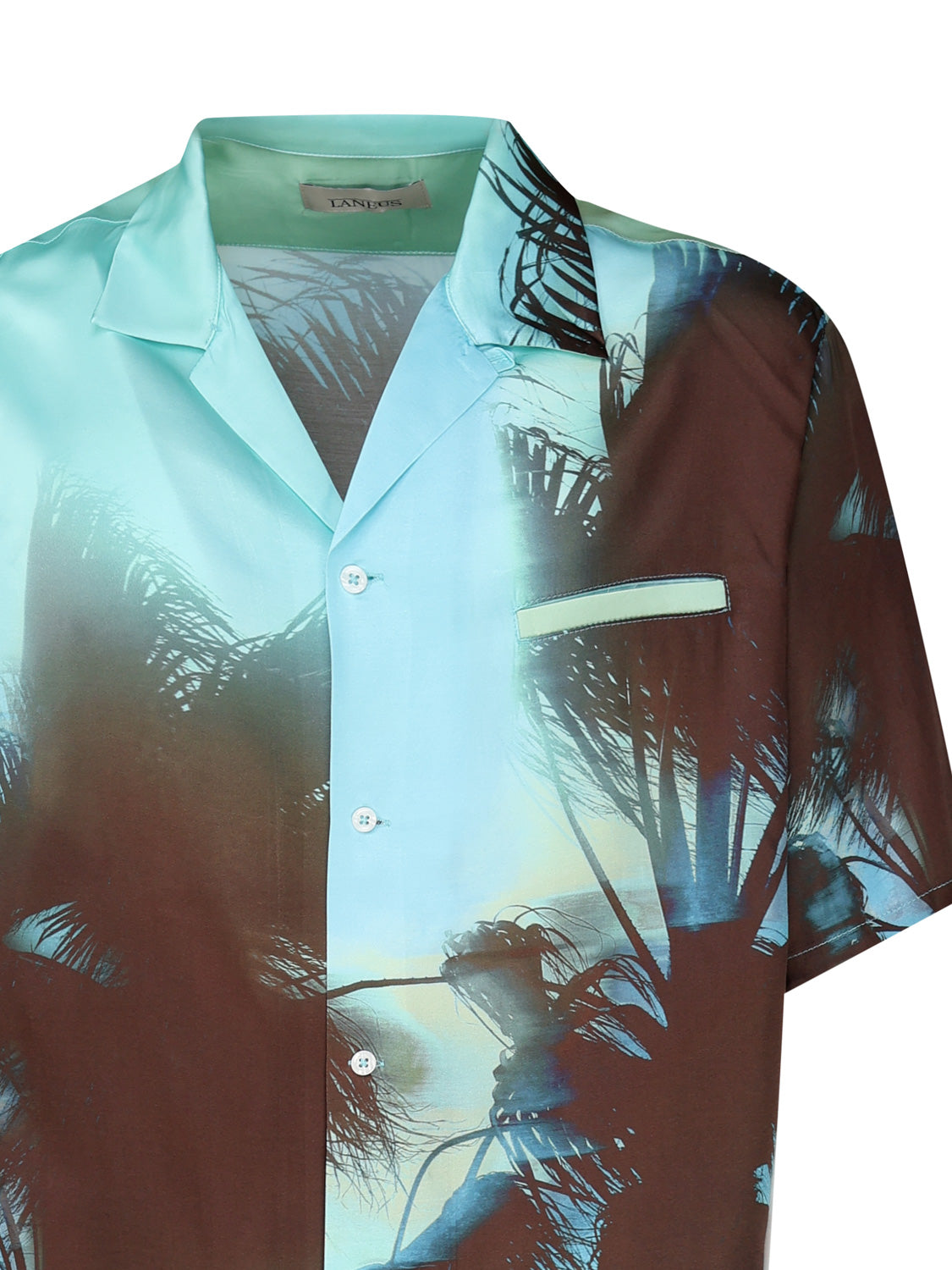 Laneus Shirts Blue Viscose