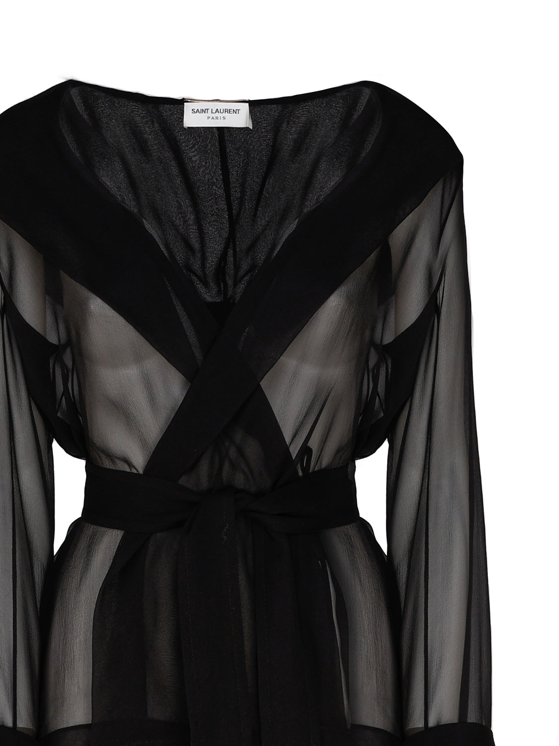 Saint Laurent Jackets Black Silk