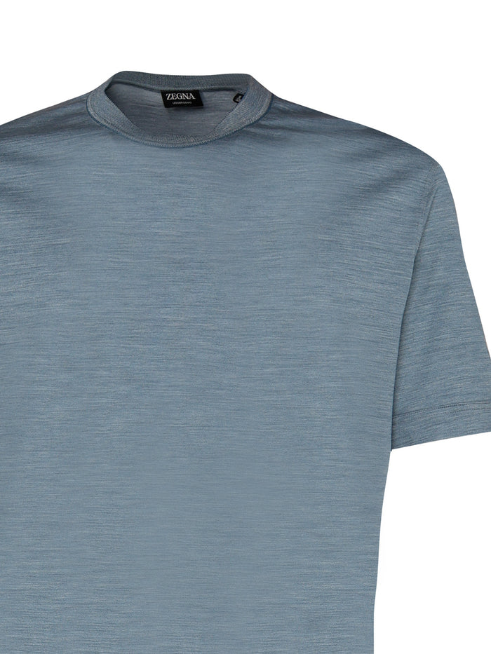 Zegna T-Shirts And Polos Grey Cotton