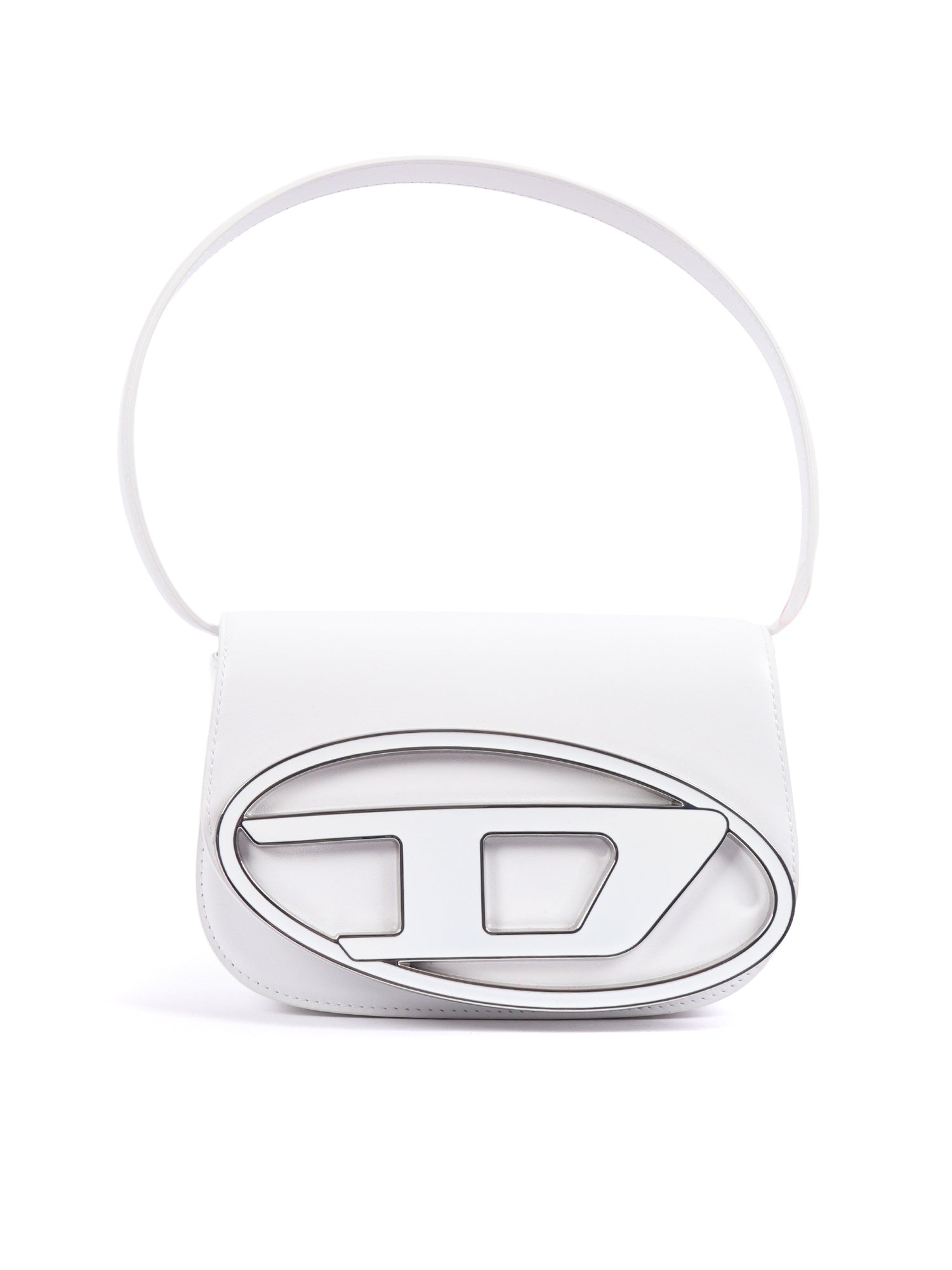 Shoulder Bags White Polyurethane Material Cross