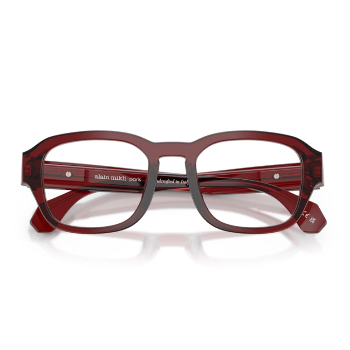 Alain Mikli A03512m Transparent Bordeaux Acetato Sunglasses