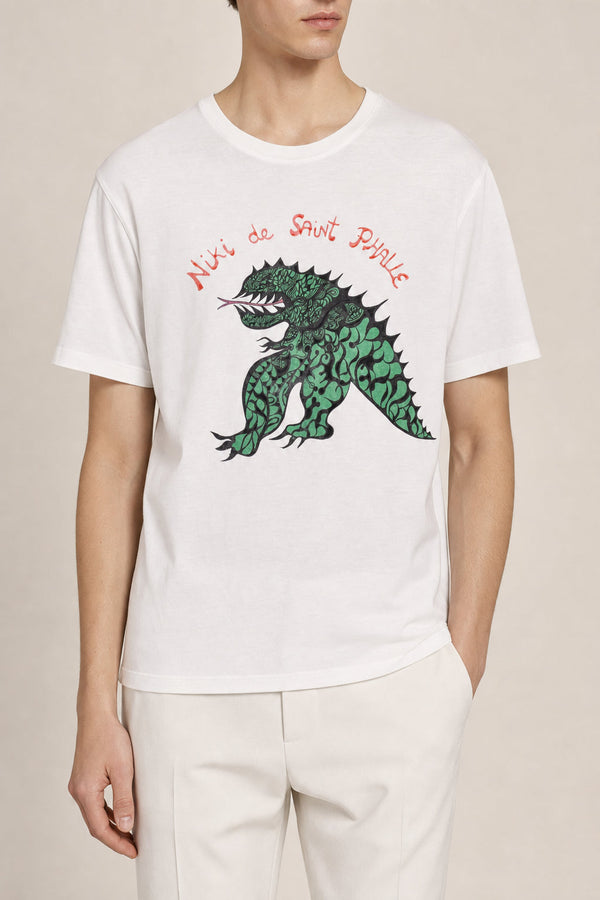 Dior Mens White Graphic Print T Shirt