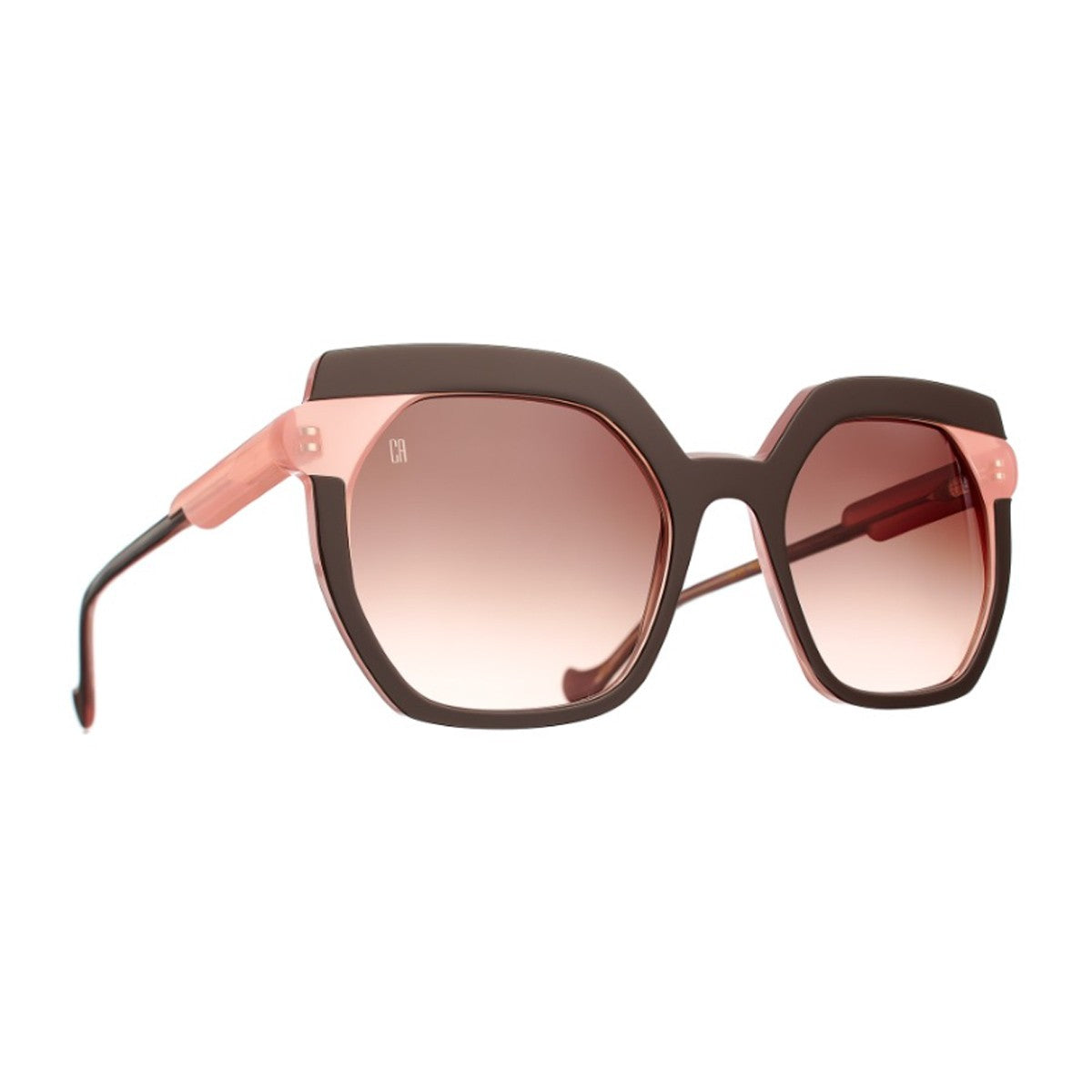 Caroline Abram Niva Olive Green Acetato Sunglasses