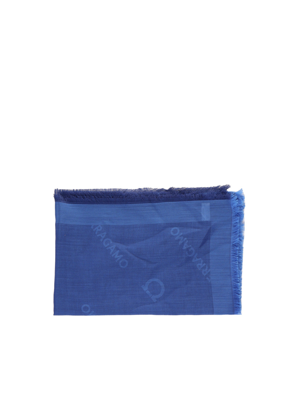 Ferragamo Scarfs Blue Silk