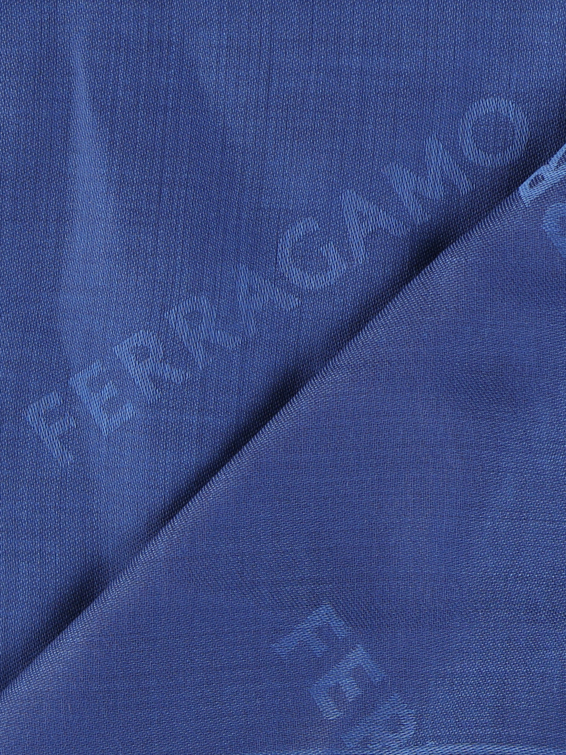 Ferragamo Scarfs Blue Silk