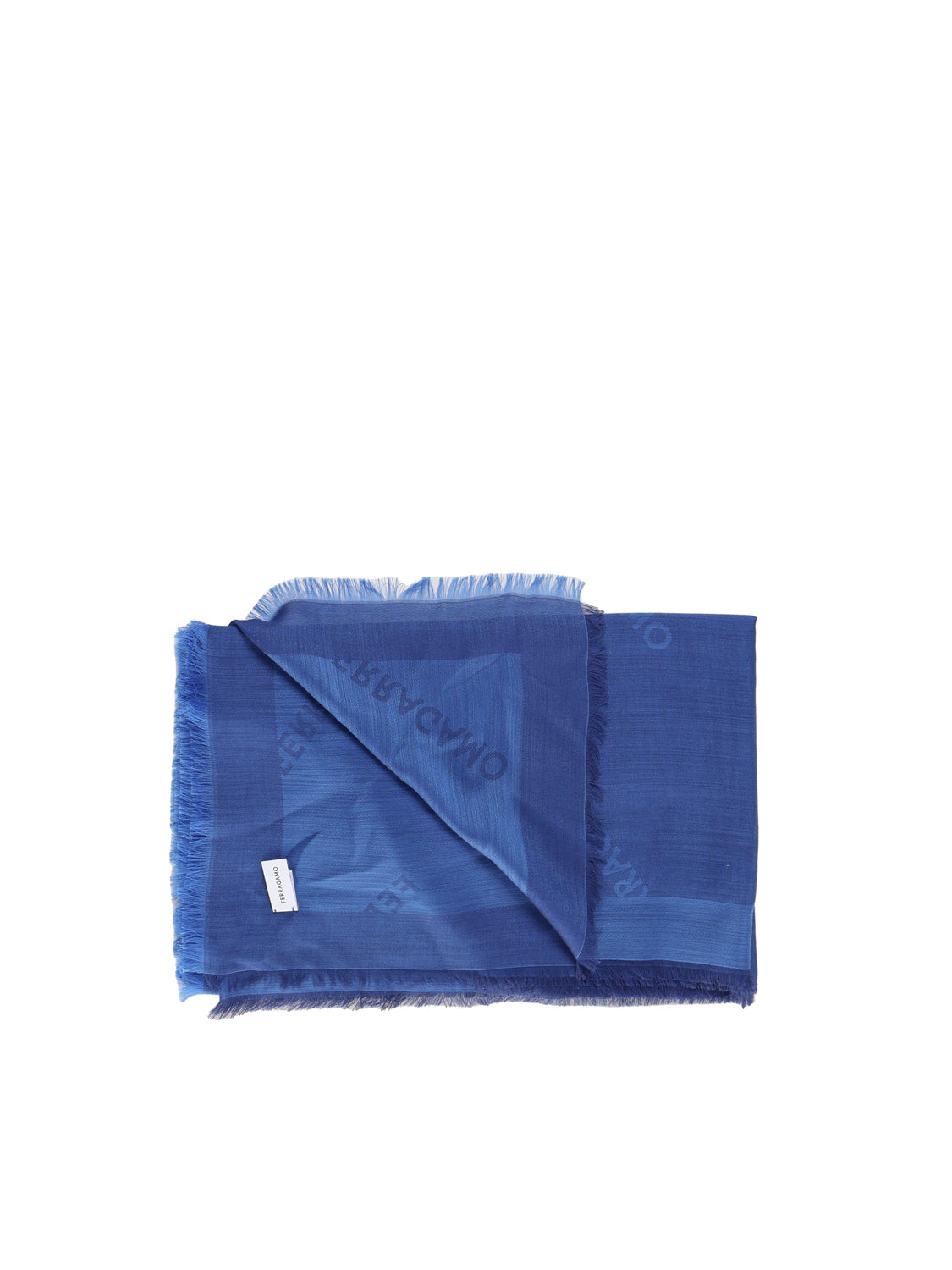 Ferragamo Scarfs Blue Silk