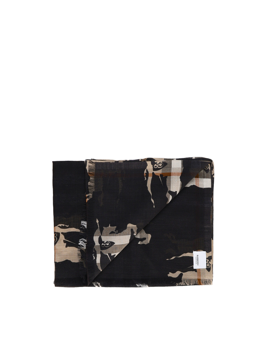 Burberry Scarfs Archive Beige/black Wool