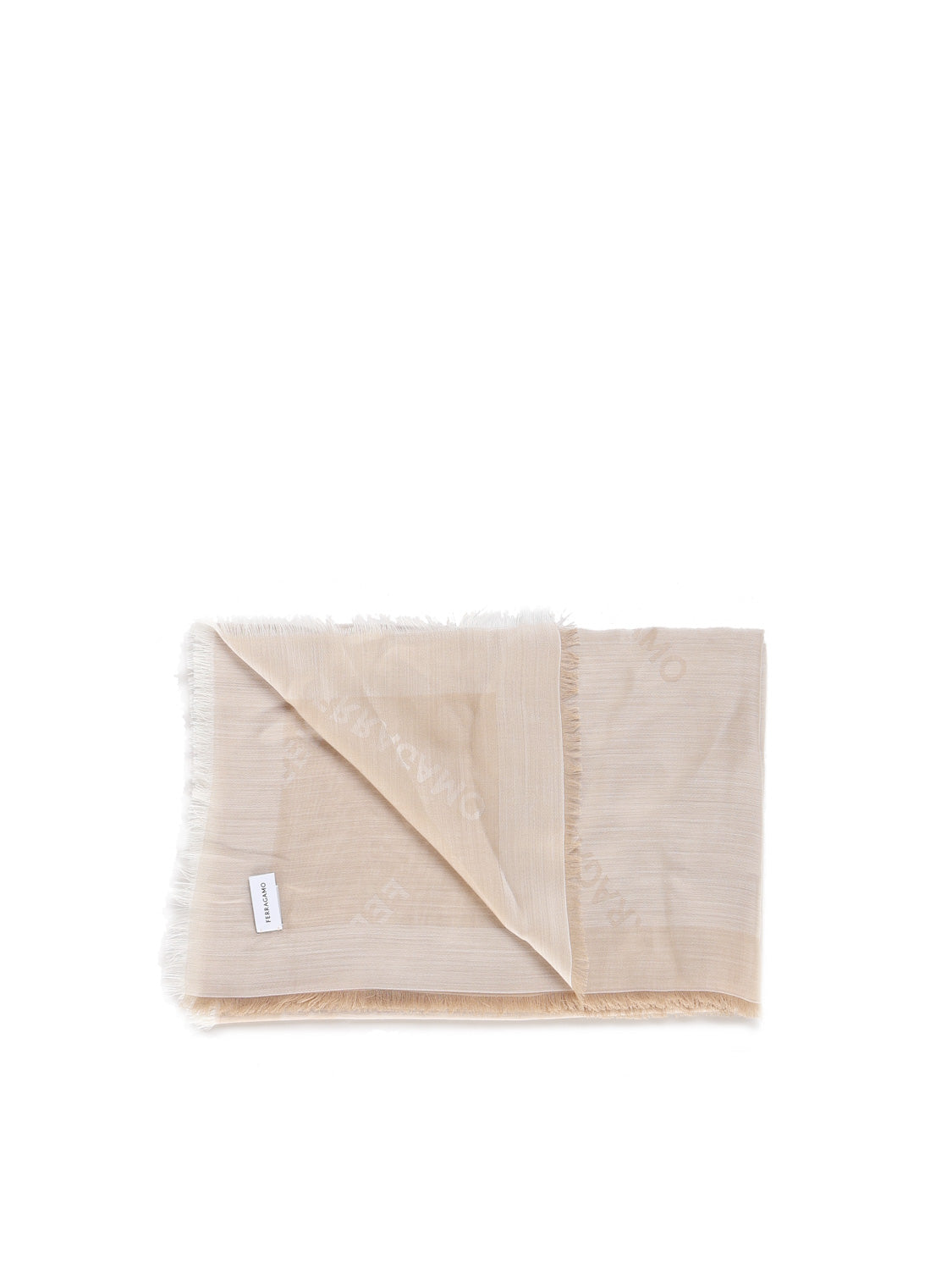 Ferragamo Scarfs Beige/khaki Silk