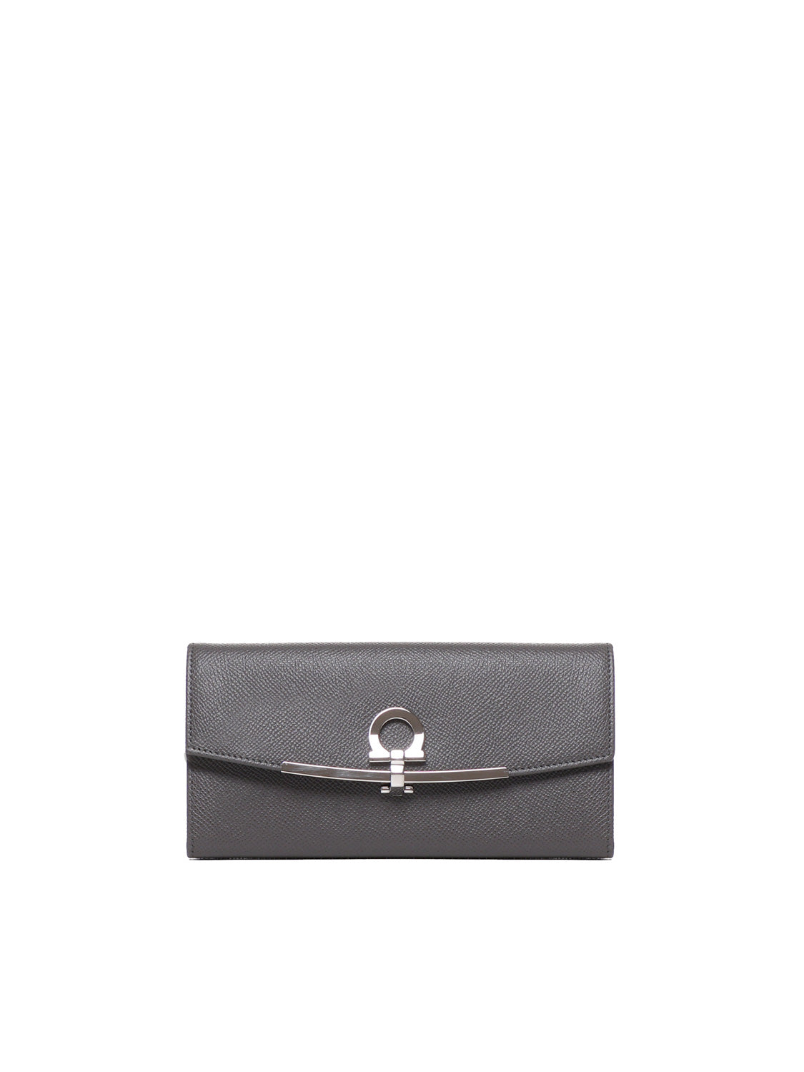 Ferragamo Wallets Grey Calfskin