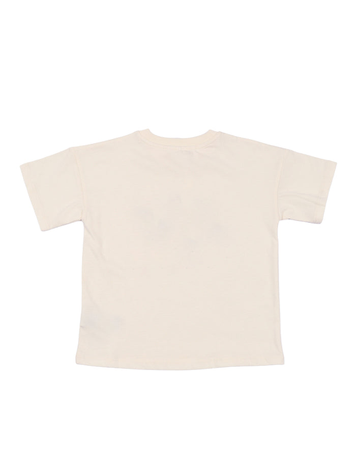 Eyes Sp Ss Tee White Organic Cotton Short Sleeves T-shirt