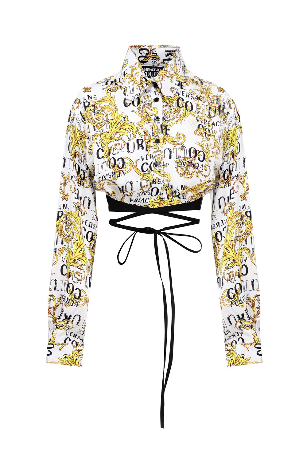 Versace Jeans Couture Shirts White + Gold Cotton