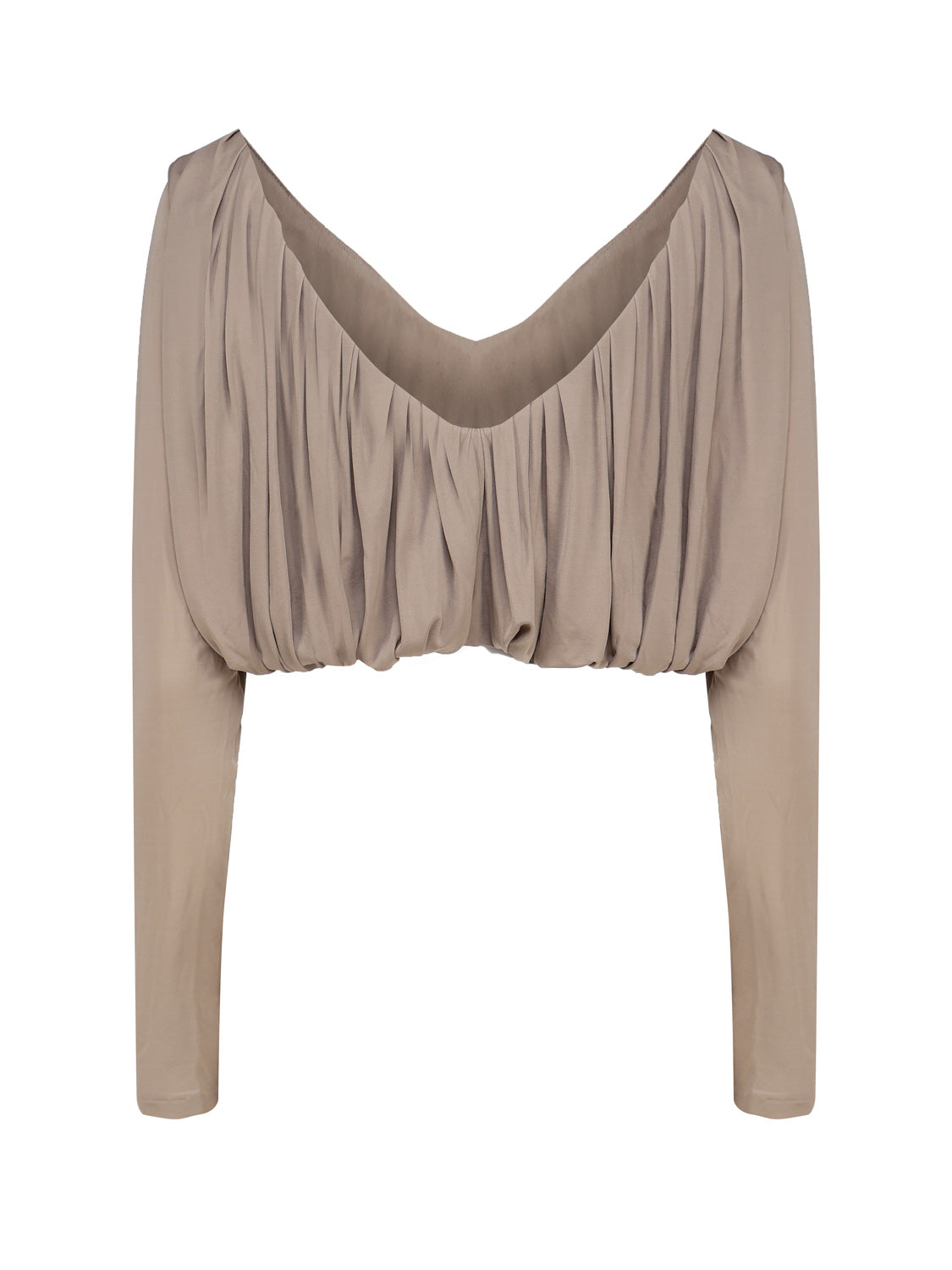 Saint Laurent Top Beige Cupro