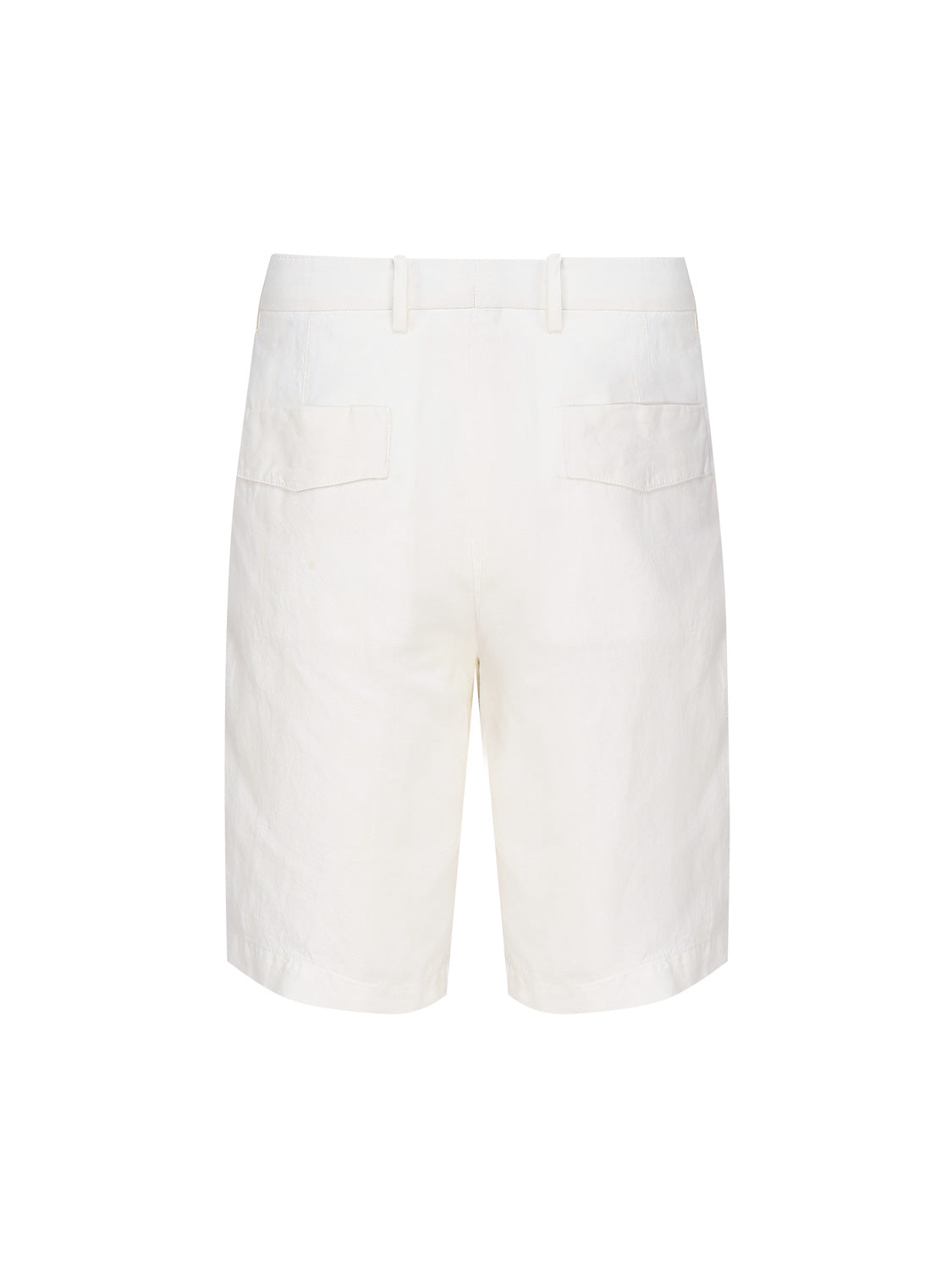 Zegna Shorts White Linen