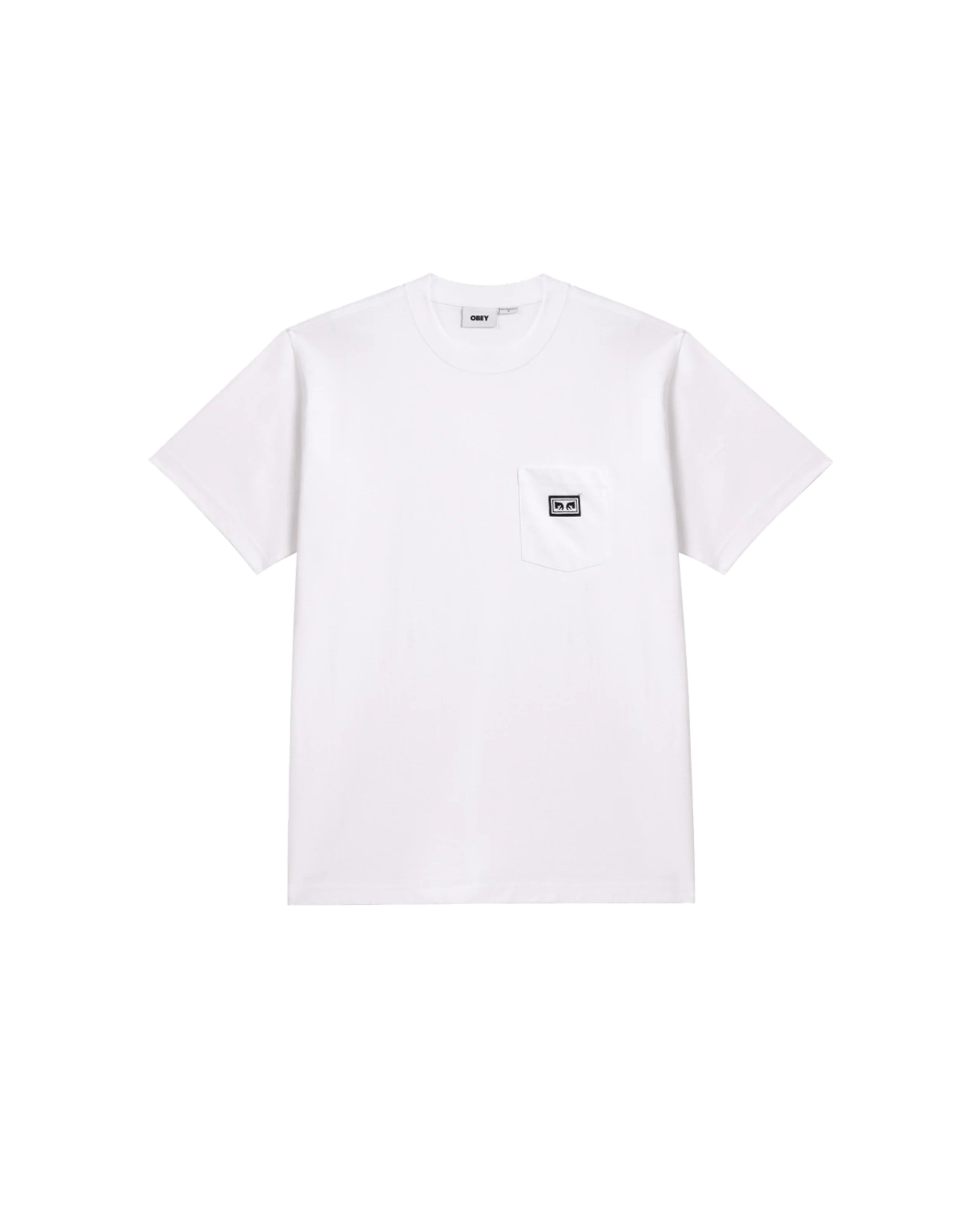Established Works Eyes Pocket Tee Ss White Cotton Tshirt
