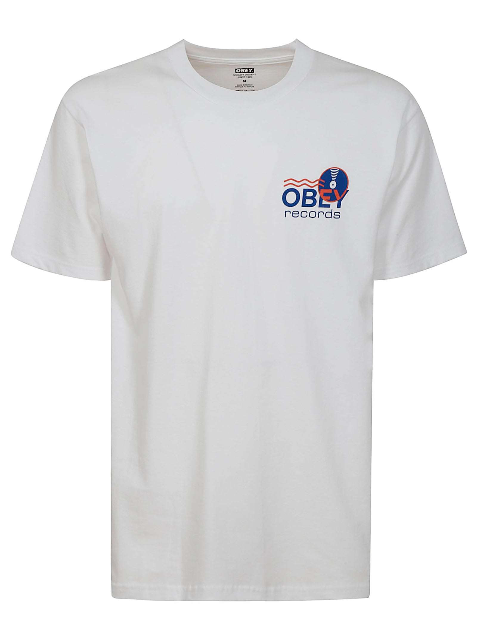 Records Sound Waves Tee White Cotton Tshirt