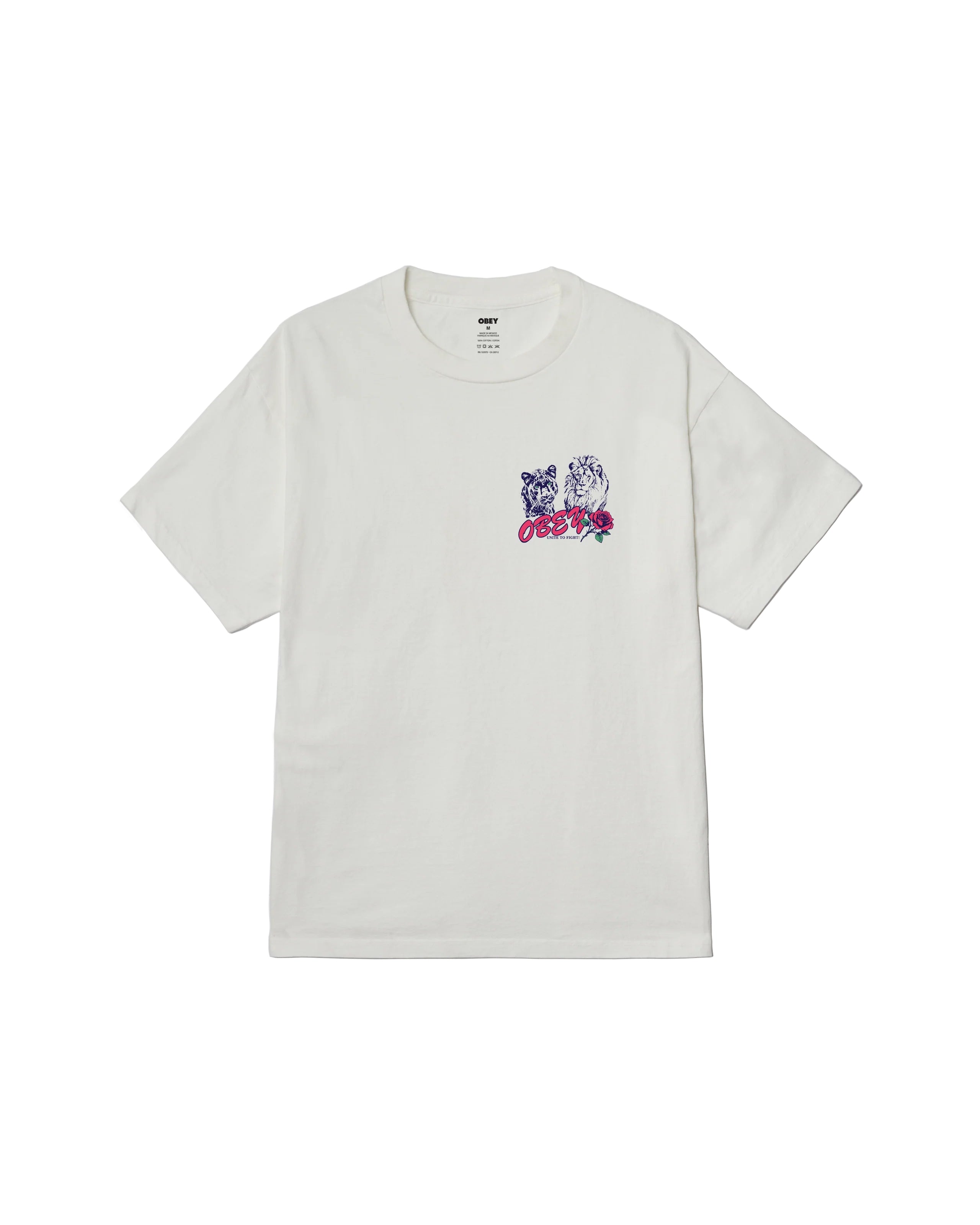 Unite & Fight Tee White Cotton Tshirt