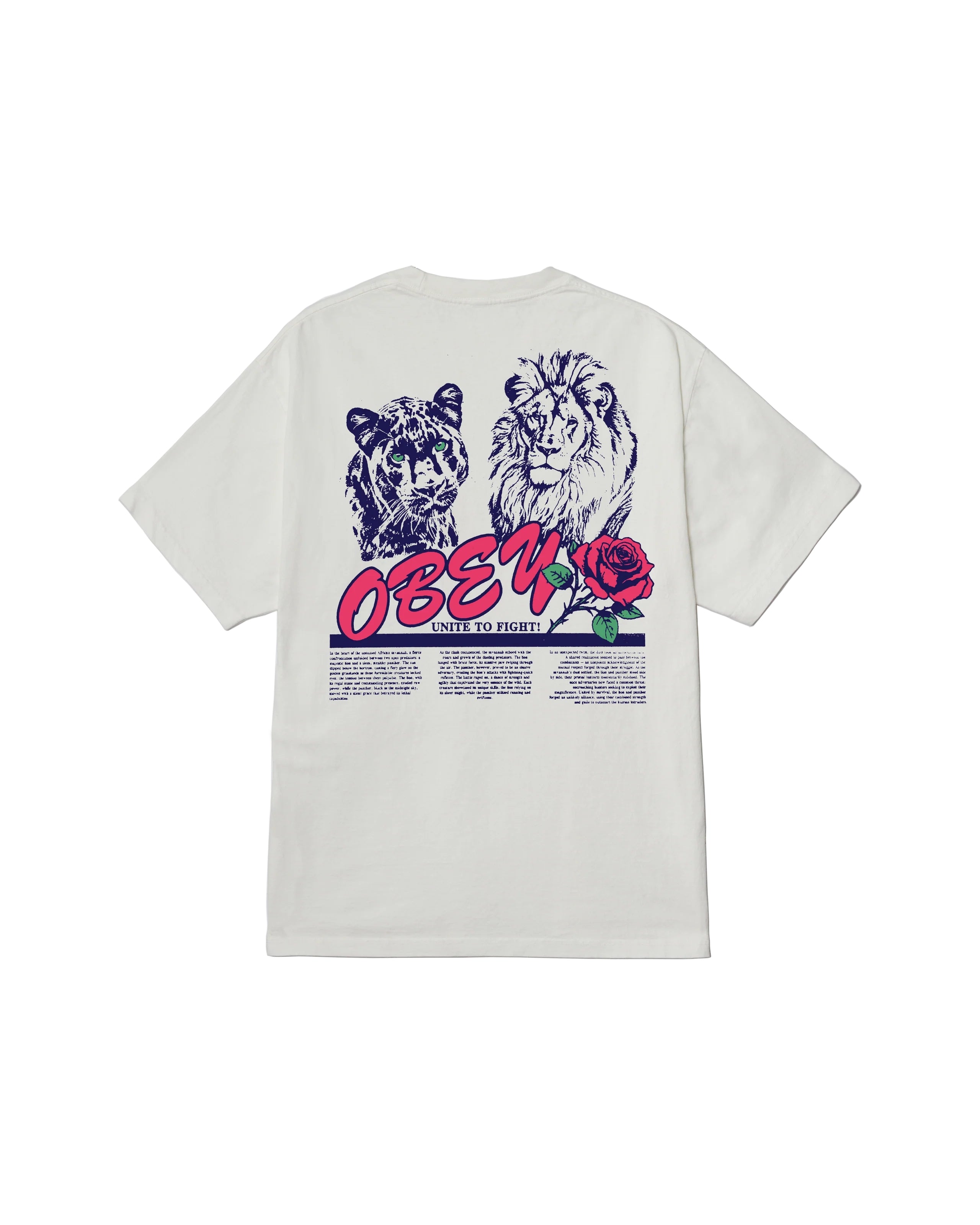 Unite & Fight Tee White Cotton Tshirt