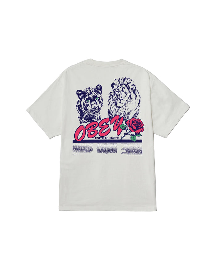 Unite & Fight Tee White Cotton Tshirt