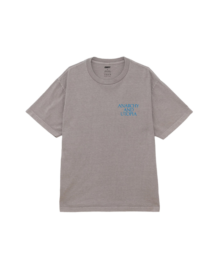 Anarchy & Utopia Tee Green Cotton Tshirt