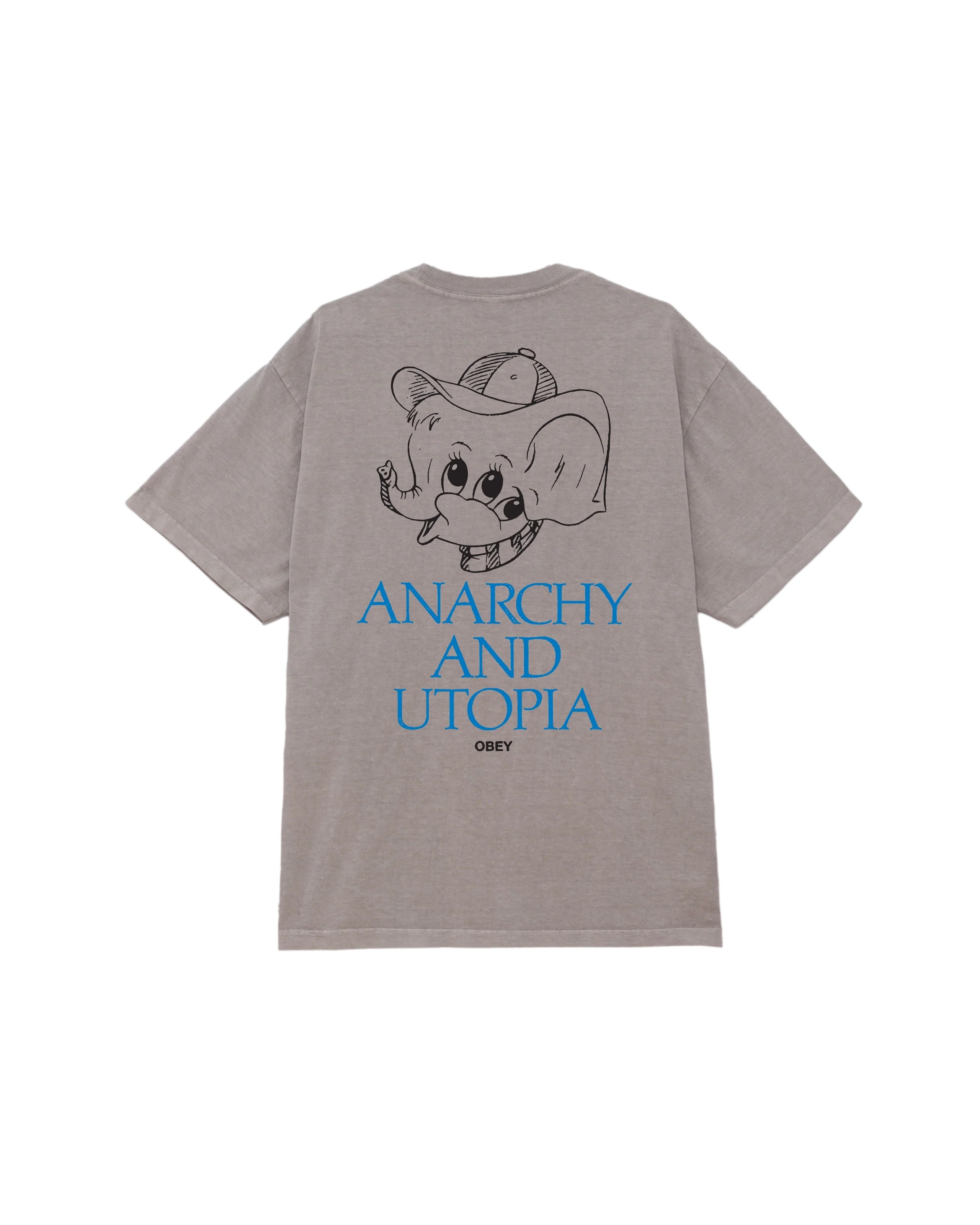 Anarchy & Utopia Tee Green Cotton Tshirt
