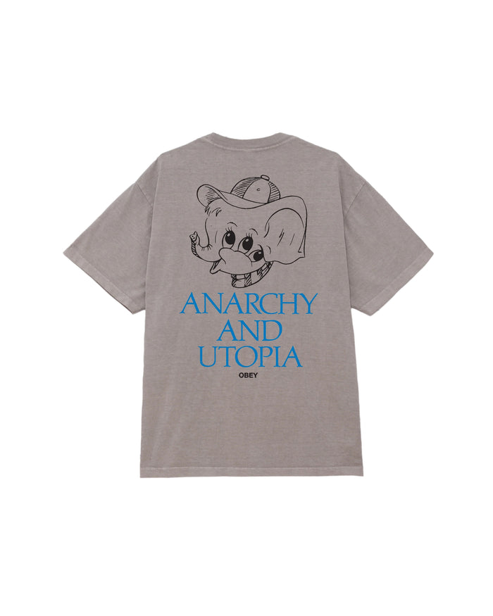Anarchy & Utopia Tee Green Cotton Tshirt