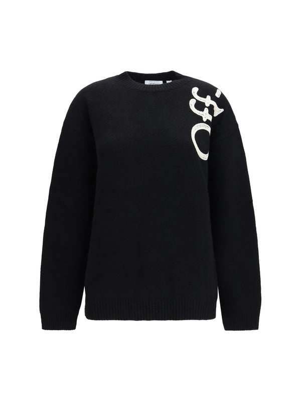 Off-White 80% Merino Wool; 20% Polyamide sweater in black