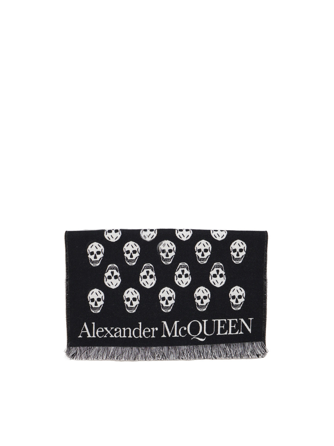 Alexander Mcqueen Scarfs Black Wool