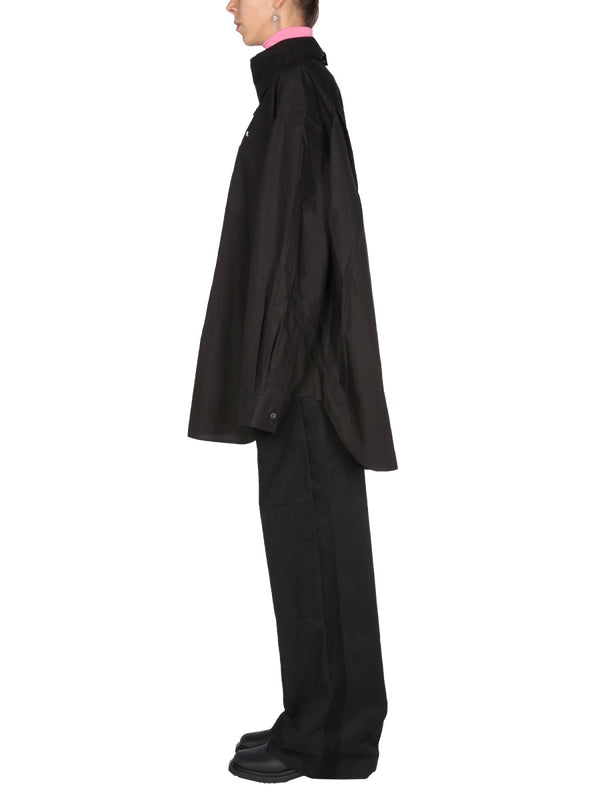 Ceremonial Worker Trousers Black Cotton Mix