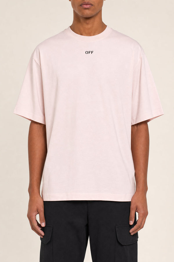 Off-White Mens Mauve Chalk Cotton Shirt