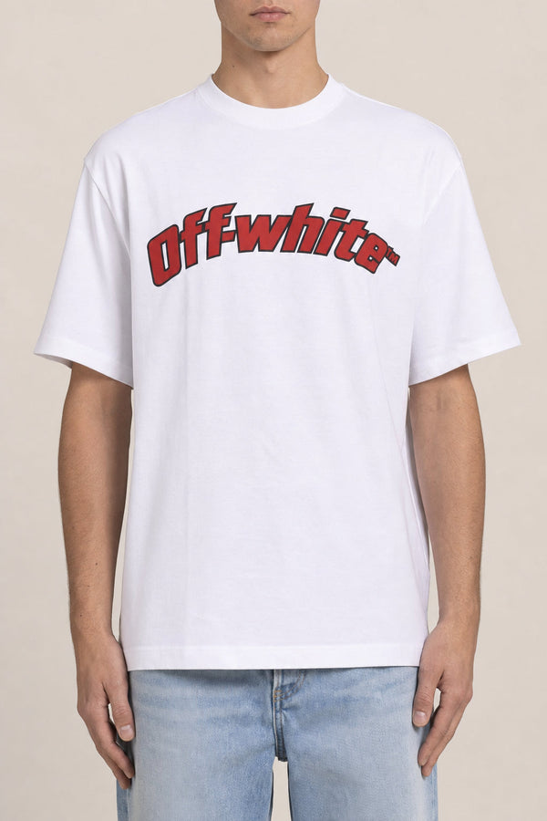 Off-White Mens White Cotton Logo Shirt