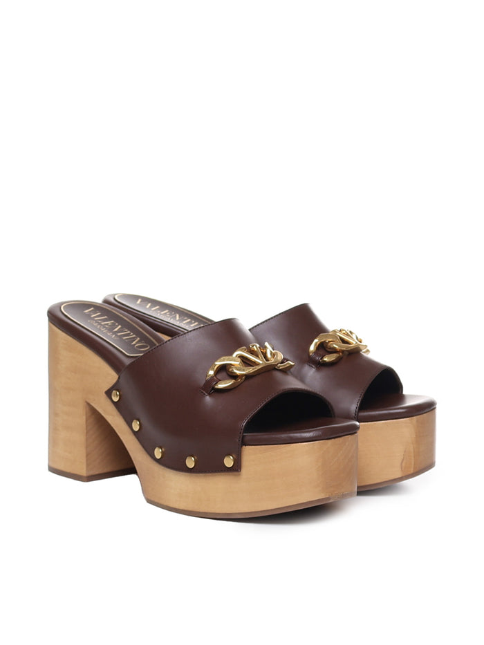 Valentino Garavani Sandals Fondant Wood Calfskin