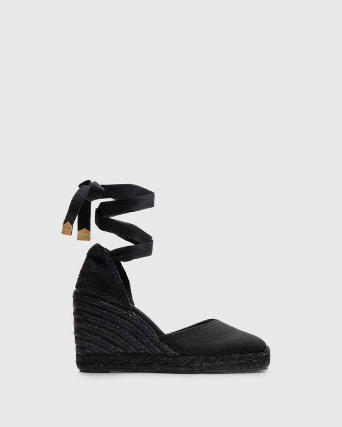 Carina C 8 Black Cottoninternal Ovine Leather Shoe