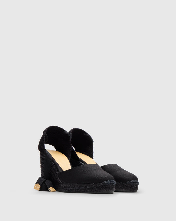 Carina C 8 Black Cottoninternal Ovine Leather Shoe