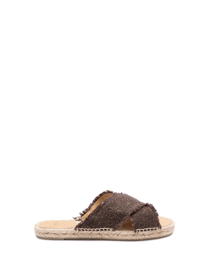 Palmera 032 Brown Linen Internal Ovine Leather Shoe