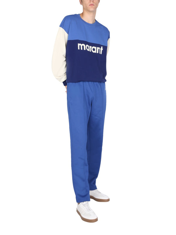 Jogging Trousers Blue Polyamide Track Pants