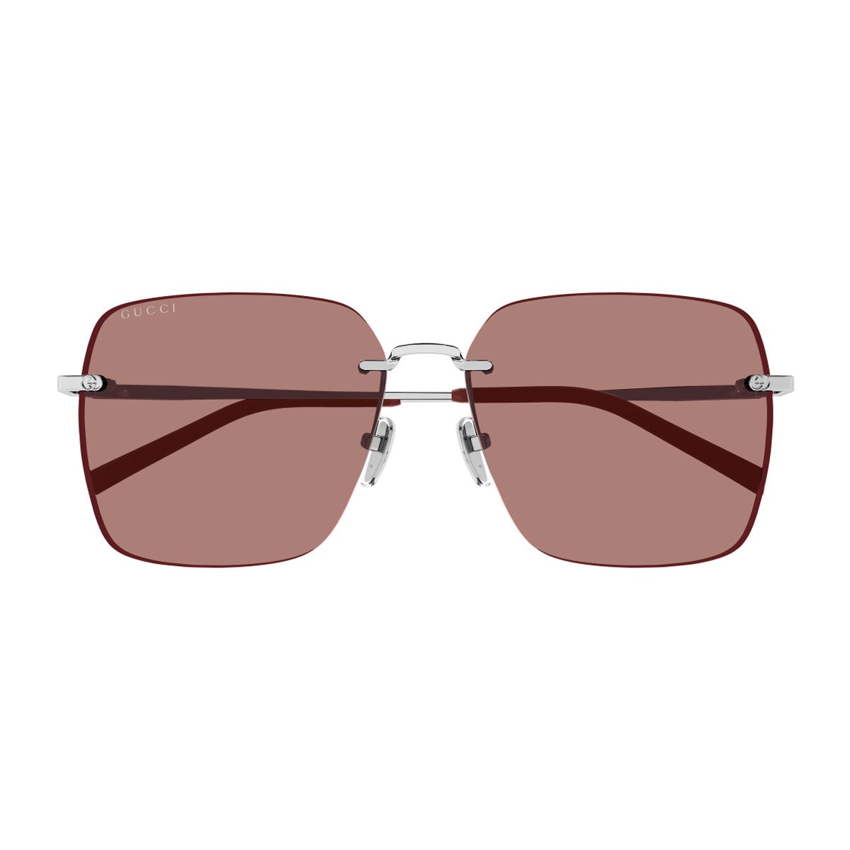 Gucci Gg1955sa Linea Institutional Logo Silver Metallo Sunglasses