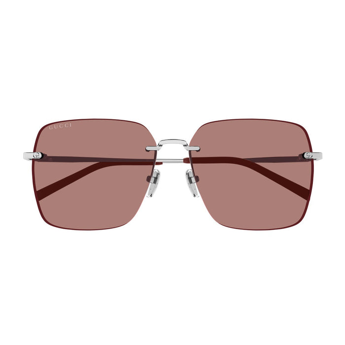 Gucci Gg1955sa Linea Institutional Logo Silver Metallo Sunglasses