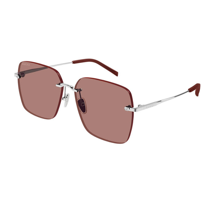 Gucci Gg1955sa Linea Institutional Logo Silver Metallo Sunglasses