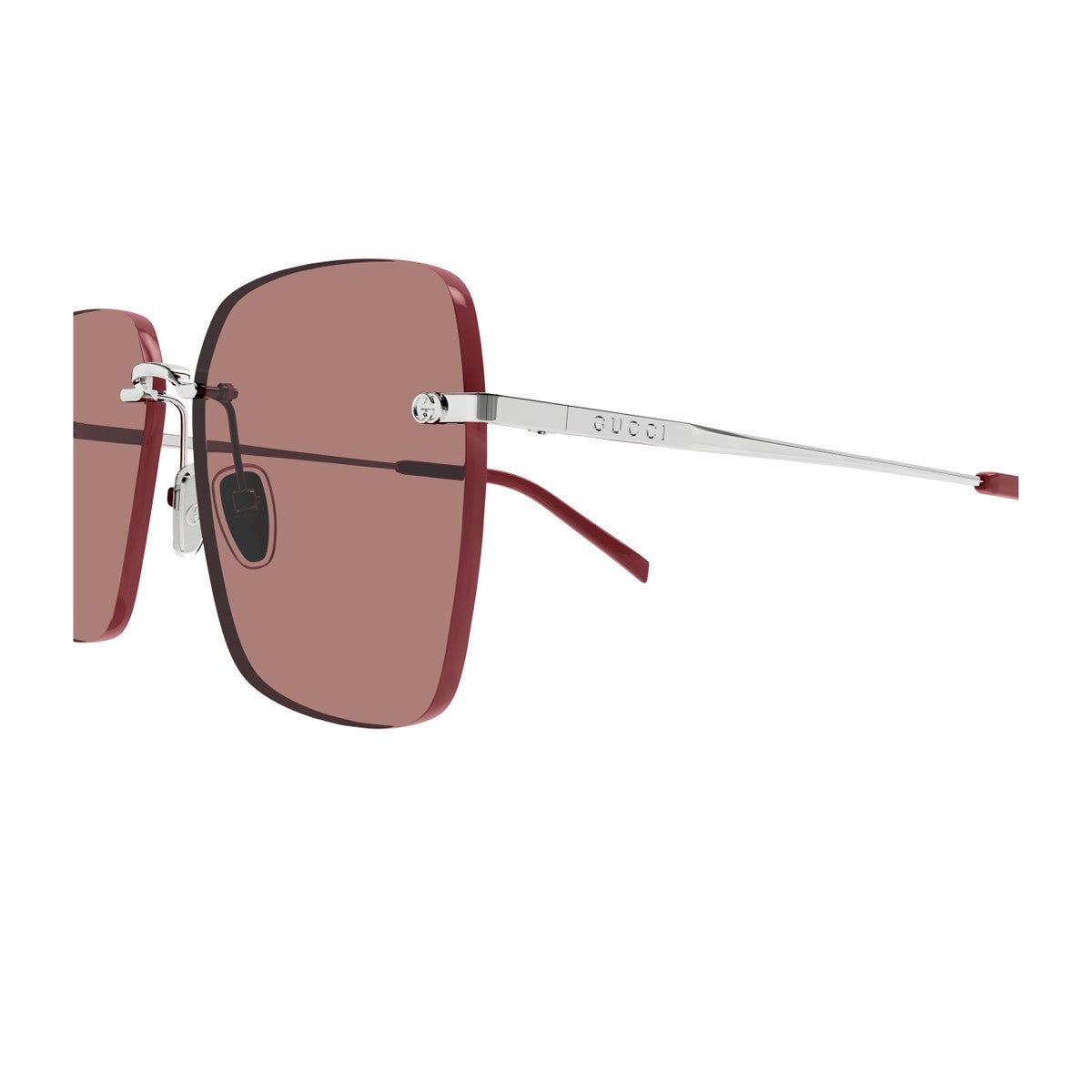 Gucci Gg1955sa Linea Institutional Logo Silver Metallo Sunglasses