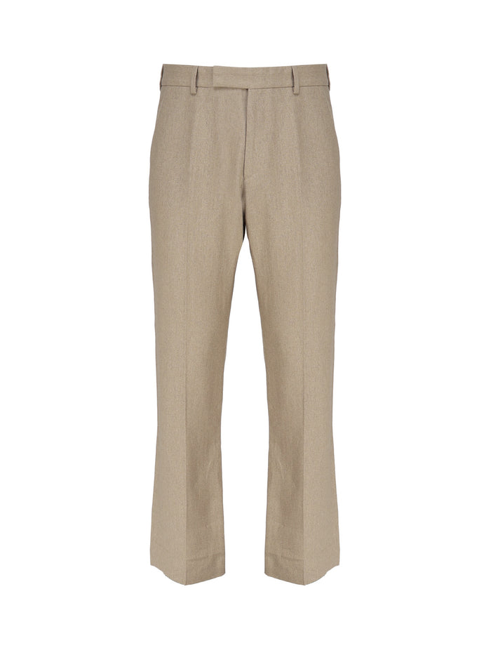 Jacquemus Trousers Beige Linen