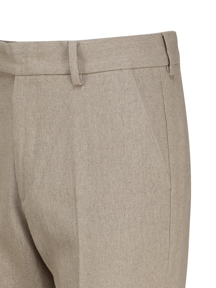 Jacquemus Trousers Beige Linen
