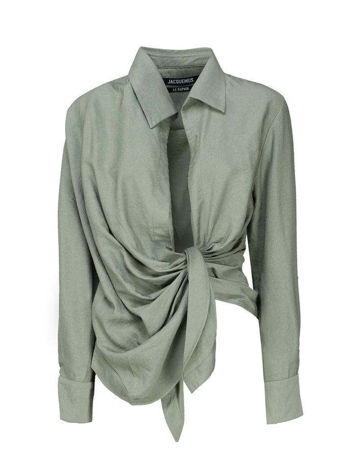 Jacquemus Shirts Khaki Viscose